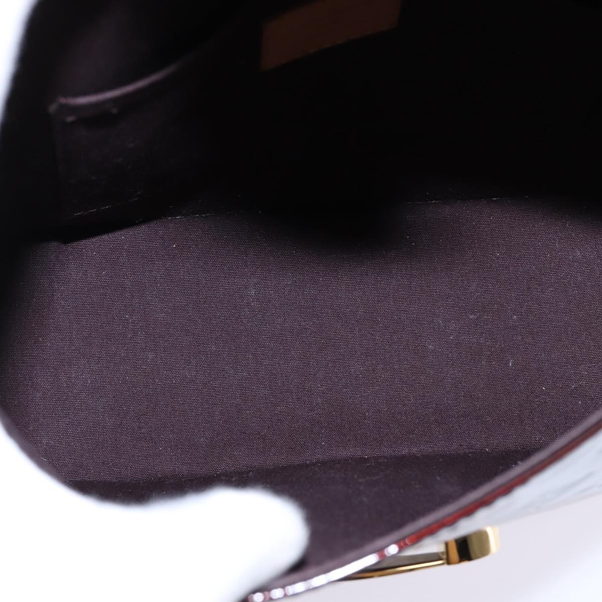 LOUIS VUITTON Vernis Bell Flower GM Shoulder Bag Amarante M91707 LV Auth 146504