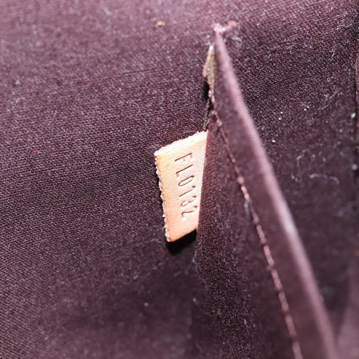 LOUIS VUITTON Vernis Bell Flower GM Shoulder Bag Amarante M91707 LV Auth 146504