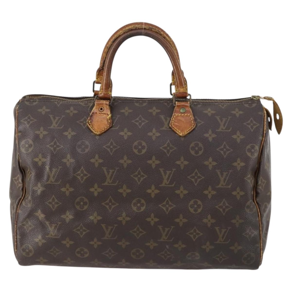 LOUIS VUITTON Monogram Speedy 35 Hand Bag M41524 LV Auth 146511