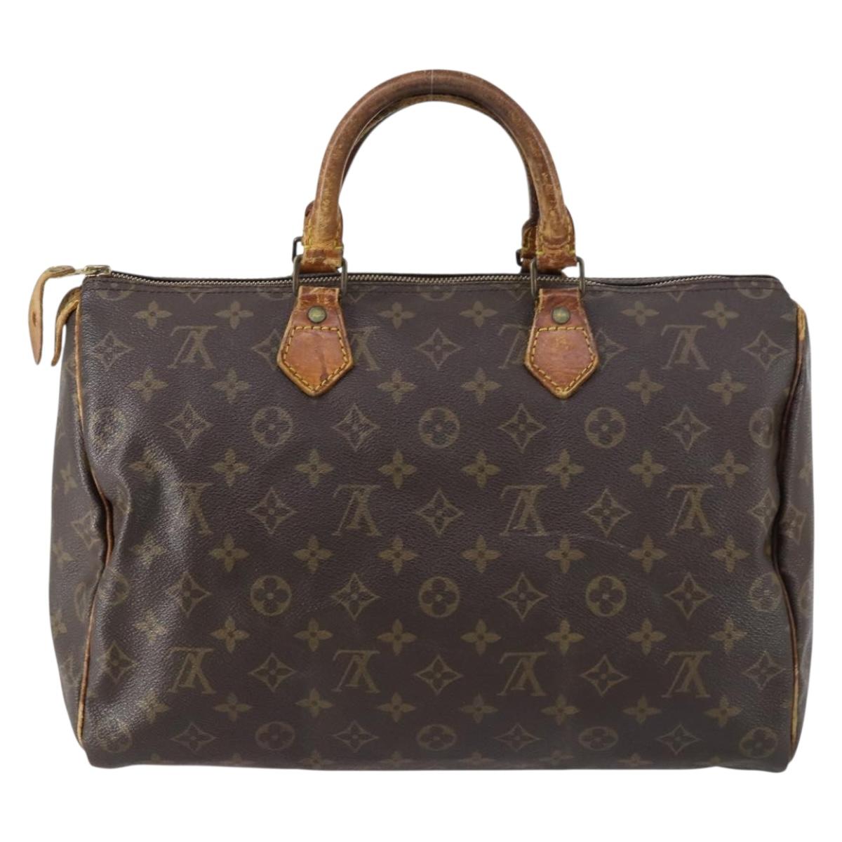 LOUIS VUITTON Monogram Speedy 35 Hand Bag M41524 LV Auth 146511