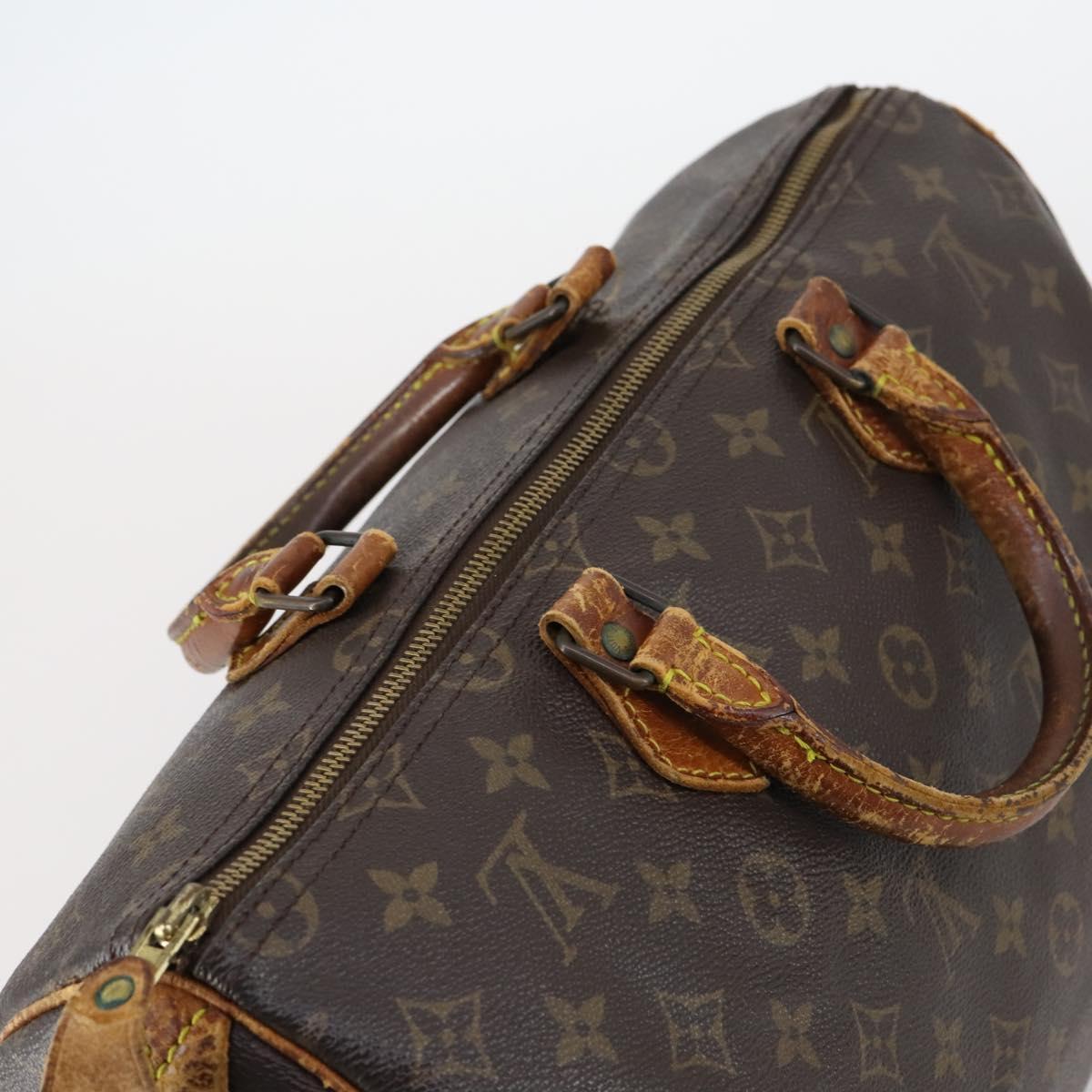 LOUIS VUITTON Monogram Speedy 35 Hand Bag M41524 LV Auth 146511