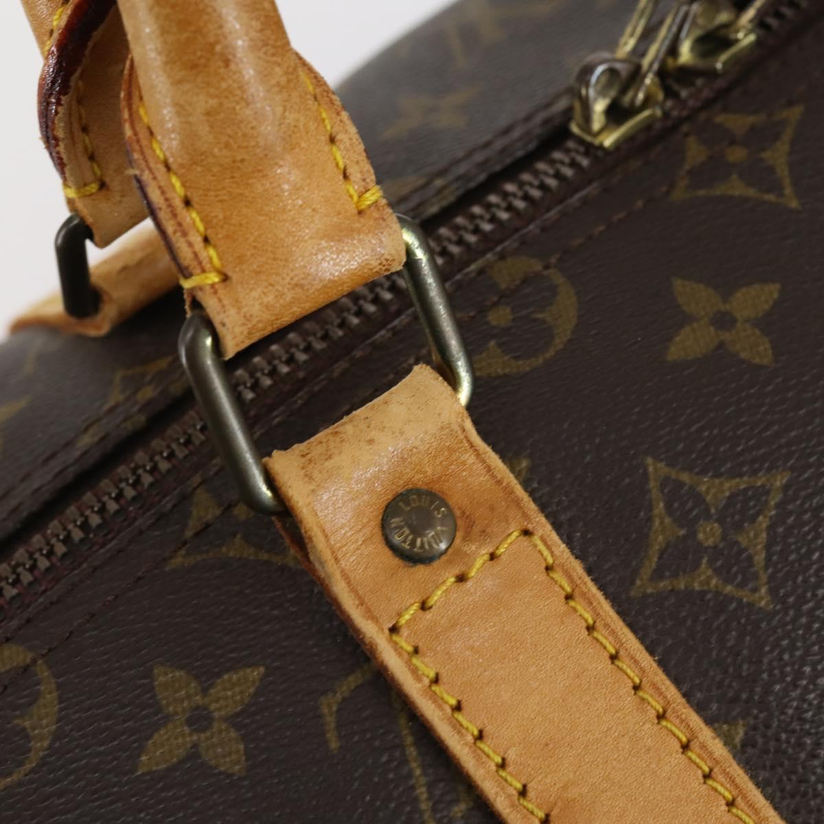 LOUIS VUITTON Monogram Keepall Bandouliere 55 Boston Bag M41414 LV Auth 146512