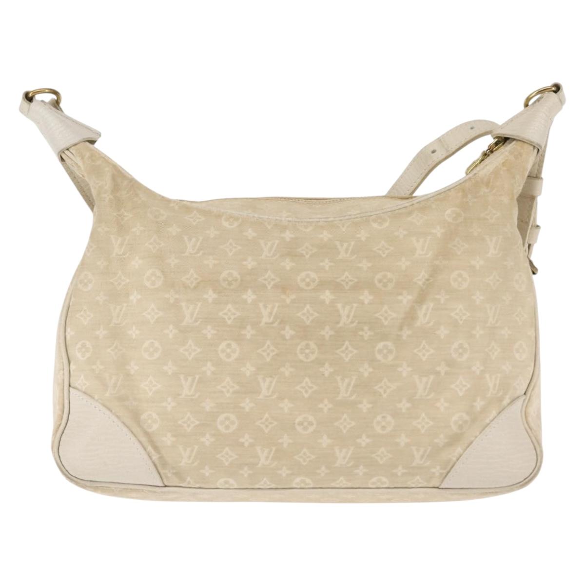 LOUIS VUITTON Monogram Mini Lin Boulogne 30 Bag Dunne M95317 Auth 146517