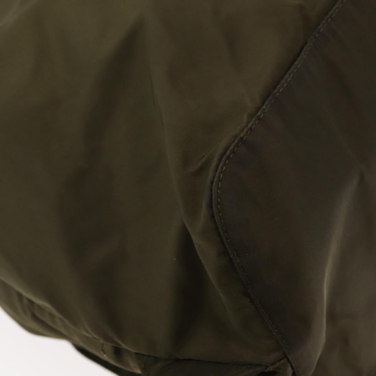PRADA Backpack Nylon Khaki Auth 146518