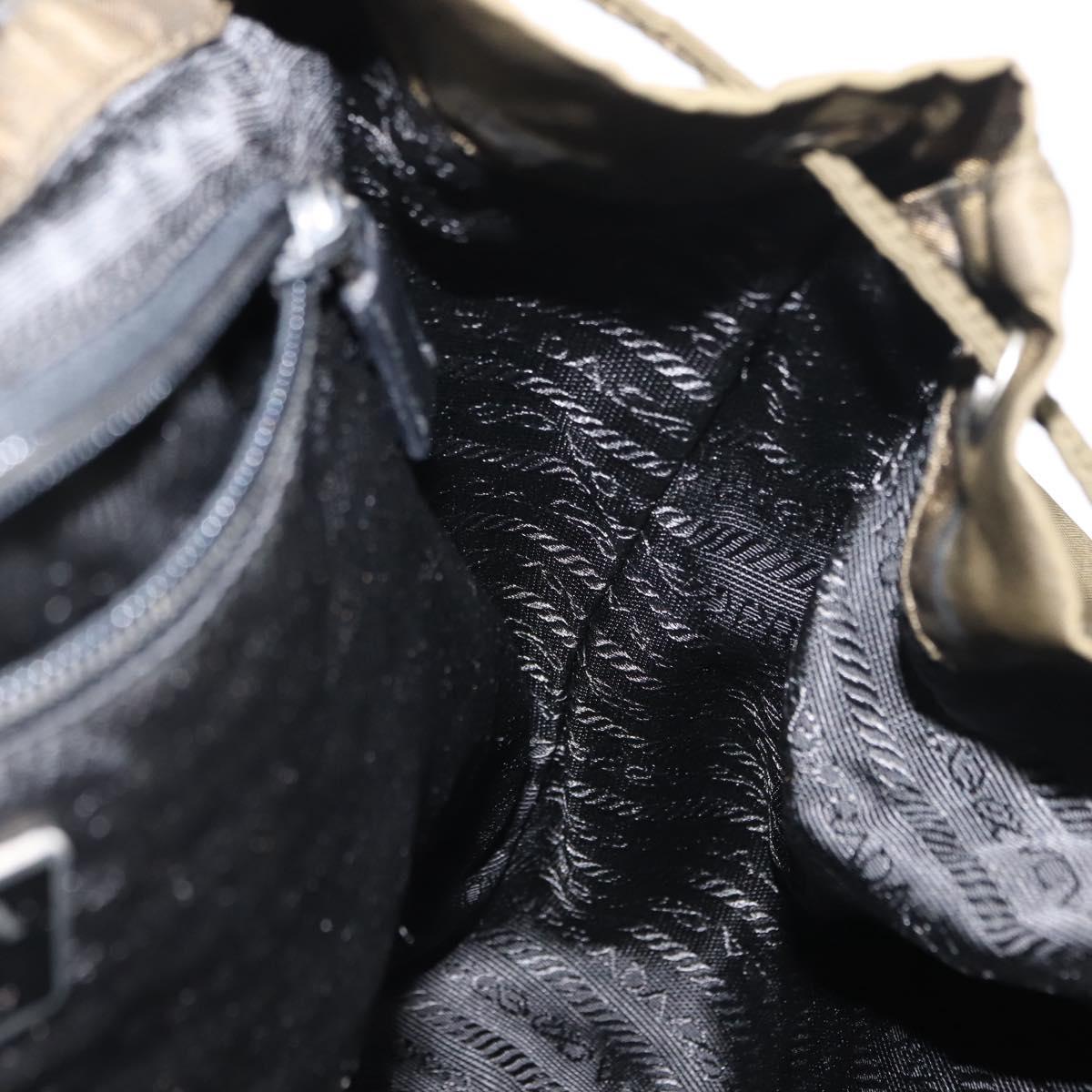 PRADA Backpack Nylon Khaki Auth 146518