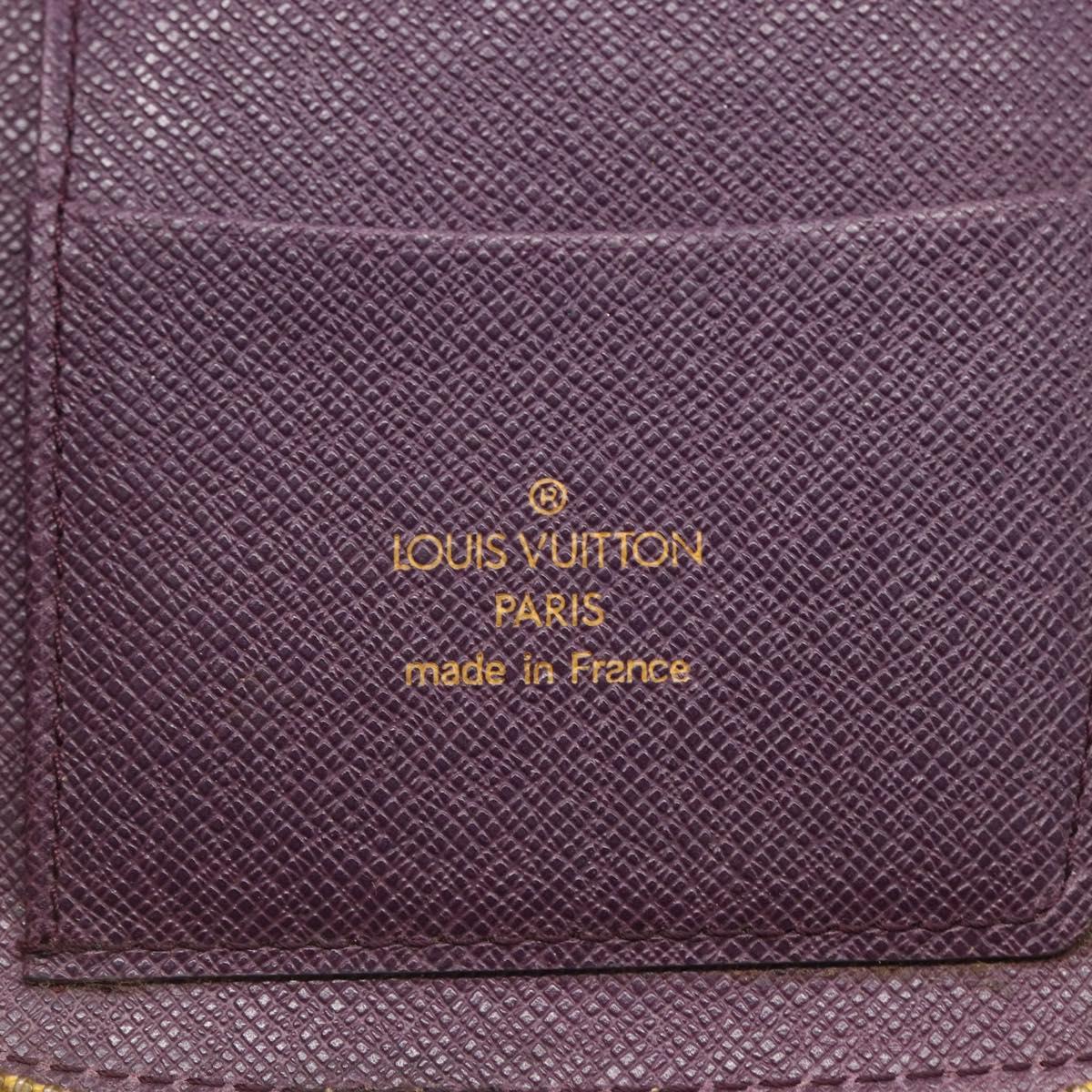 LOUIS VUITTON Epi Agenda Geot Travel Case Yellow M63879 LV Auth 146524