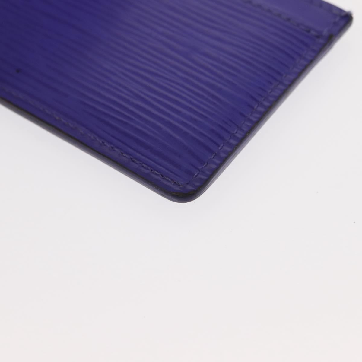 LOUIS VUITTON Epi Porte Cartes Simple Card Case Purple Fig M6032G LV Auth 146525