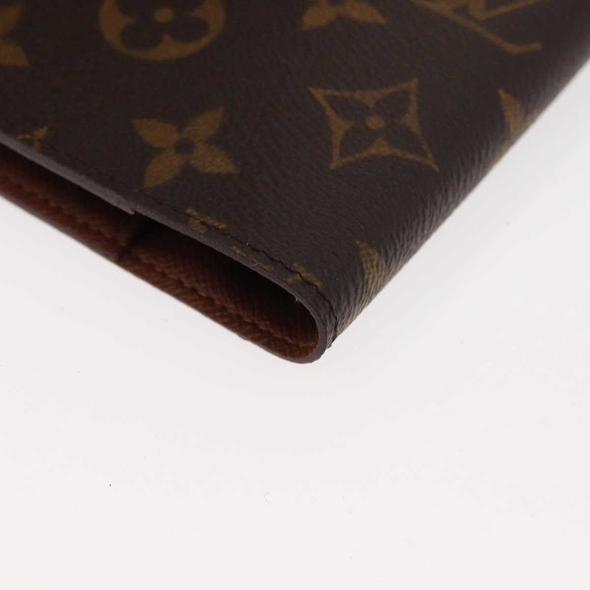 LOUIS VUITTON Monogram Agenda PM Day Planner Cover R20005 LV Auth 146528