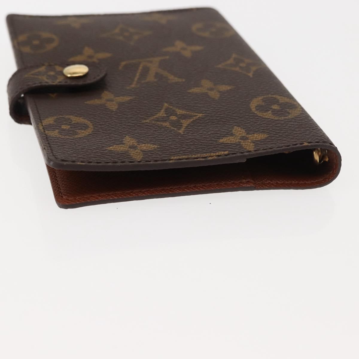 LOUIS VUITTON Monogram Agenda PM Day Planner Cover R20005 LV Auth 146528
