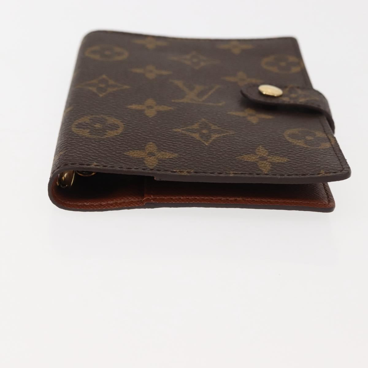LOUIS VUITTON Monogram Agenda PM Day Planner Cover R20005 LV Auth 146528