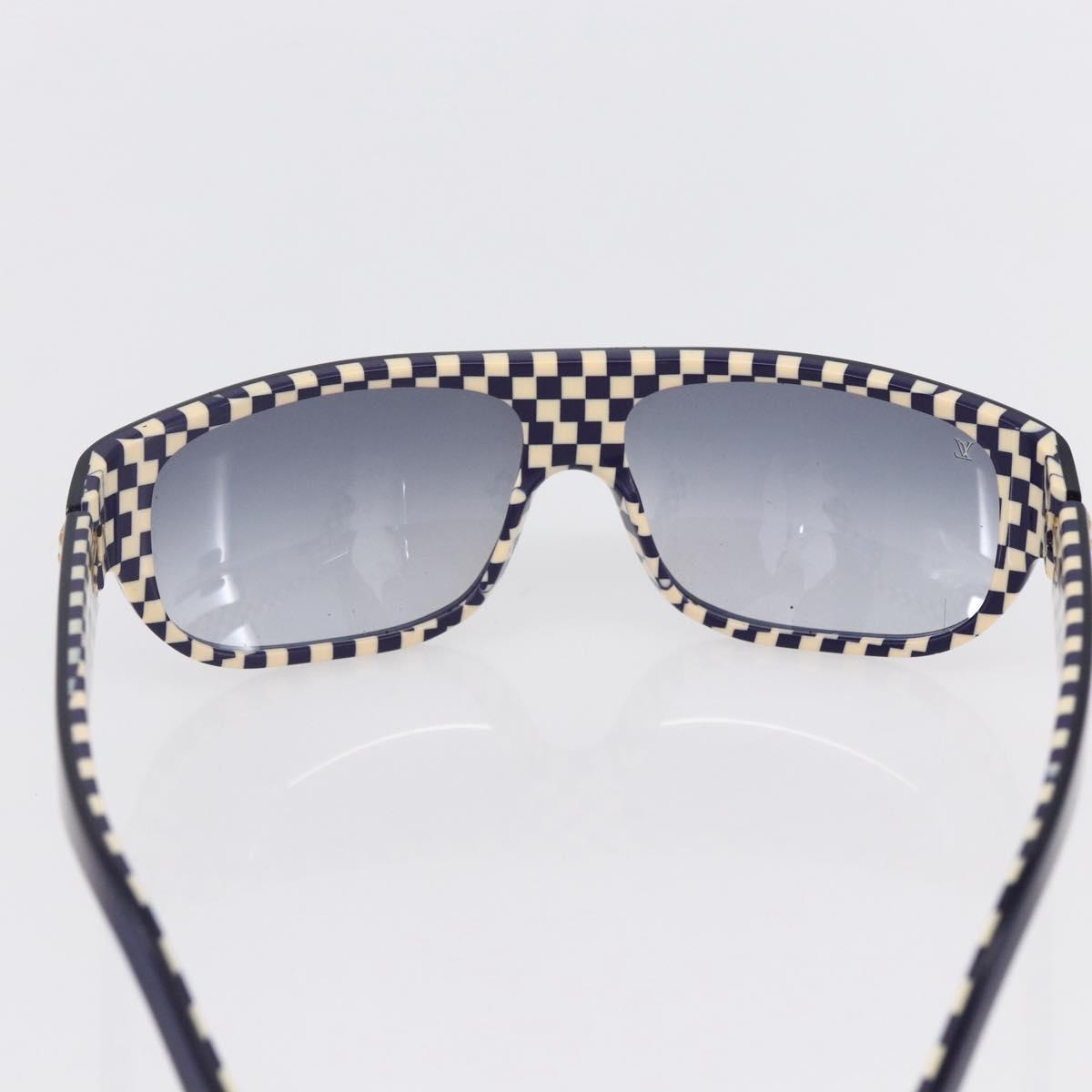 LOUIS VUITTON Damier Sunglasses plastic Navy Z0014E LV Auth 146529