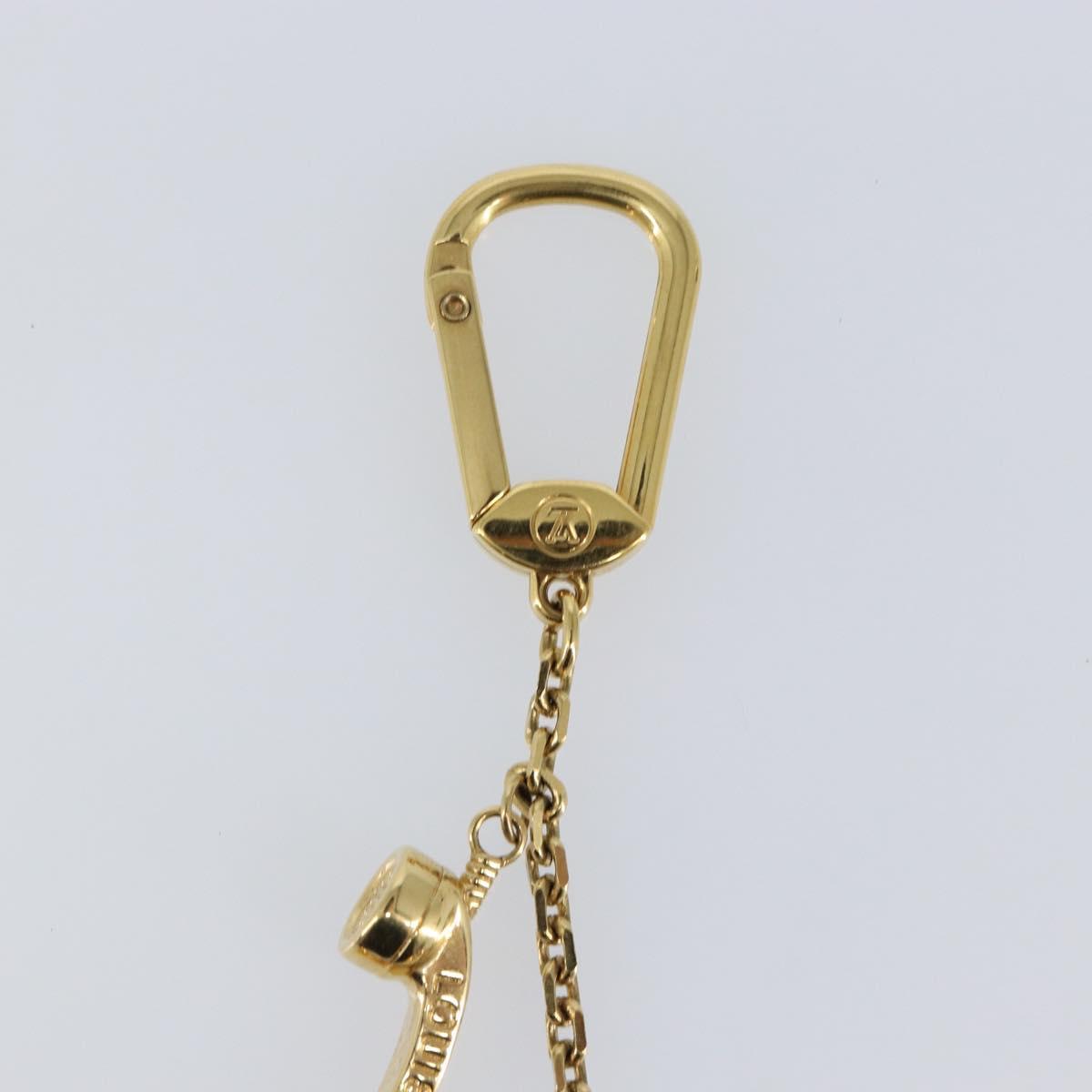 LOUIS VUITTON Porte Cles Hollywood Charm Gold M65382 LV Auth 146530