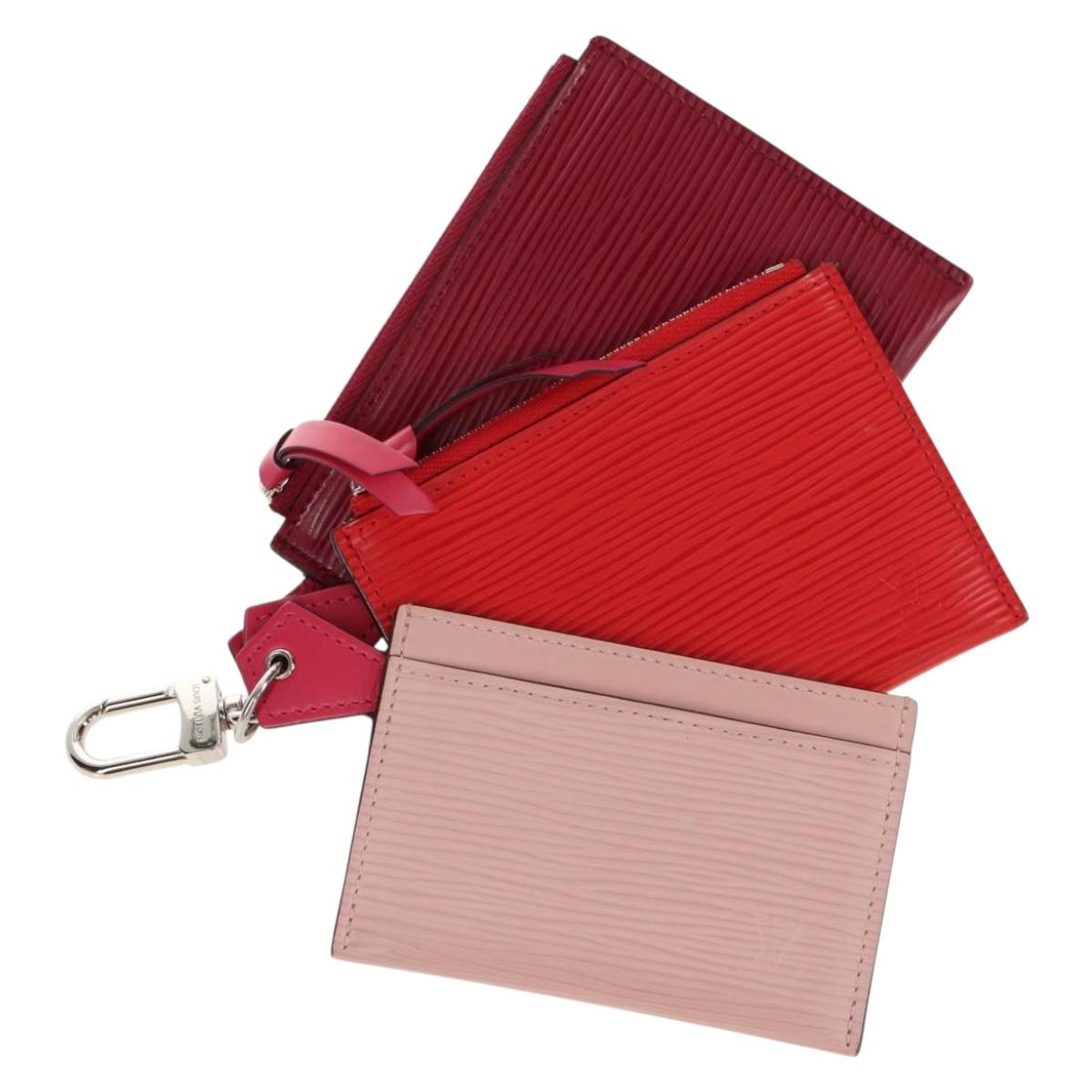 LOUIS VUITTON Epi Trio Pass Card Case Multicolor M62254 LV Auth 146539SAM
