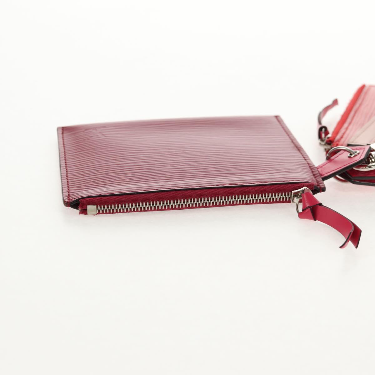 LOUIS VUITTON Epi Trio Pass Card Case Multicolor M62254 LV Auth 146539M