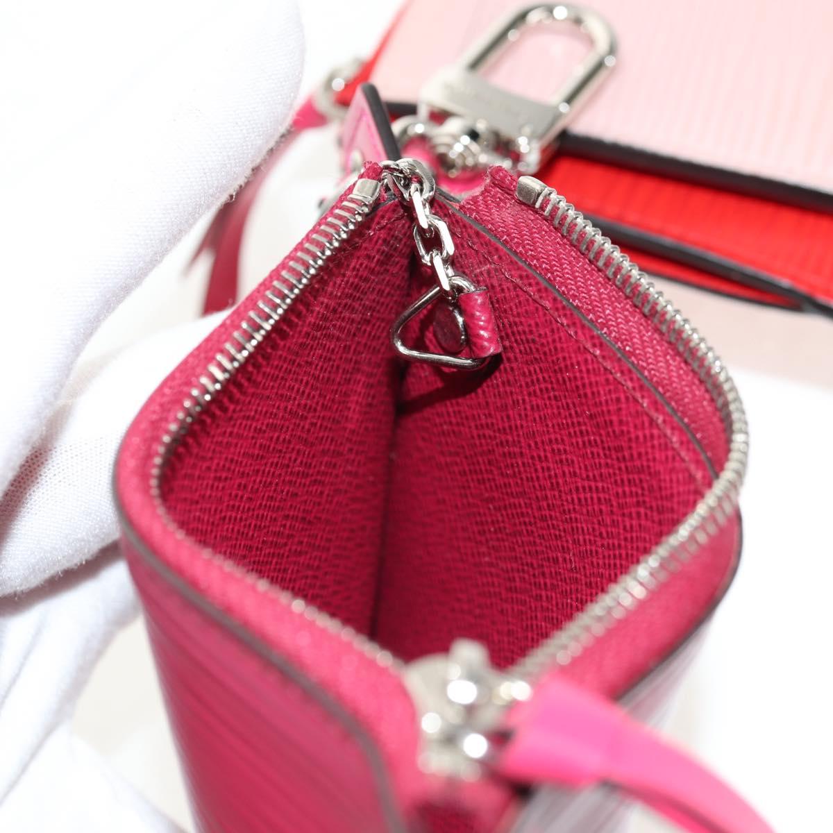 LOUIS VUITTON Epi Trio Pass Card Case Multicolor M62254 LV Auth 146539M