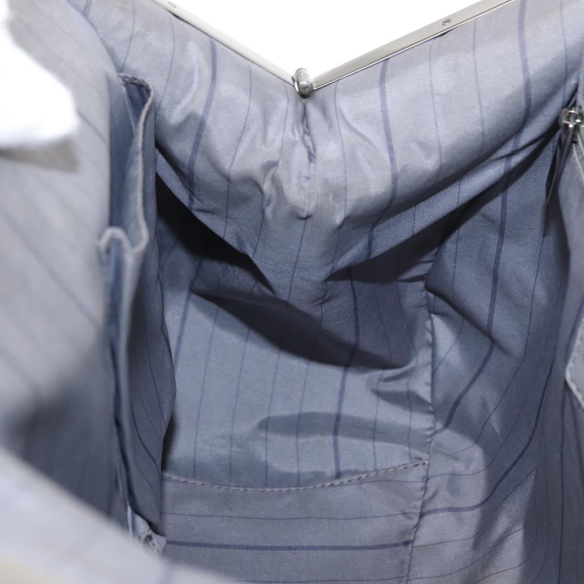 CHANEL Matelasse Chain Bag Patent leather 2way Purple Silver CC Auth 146555V