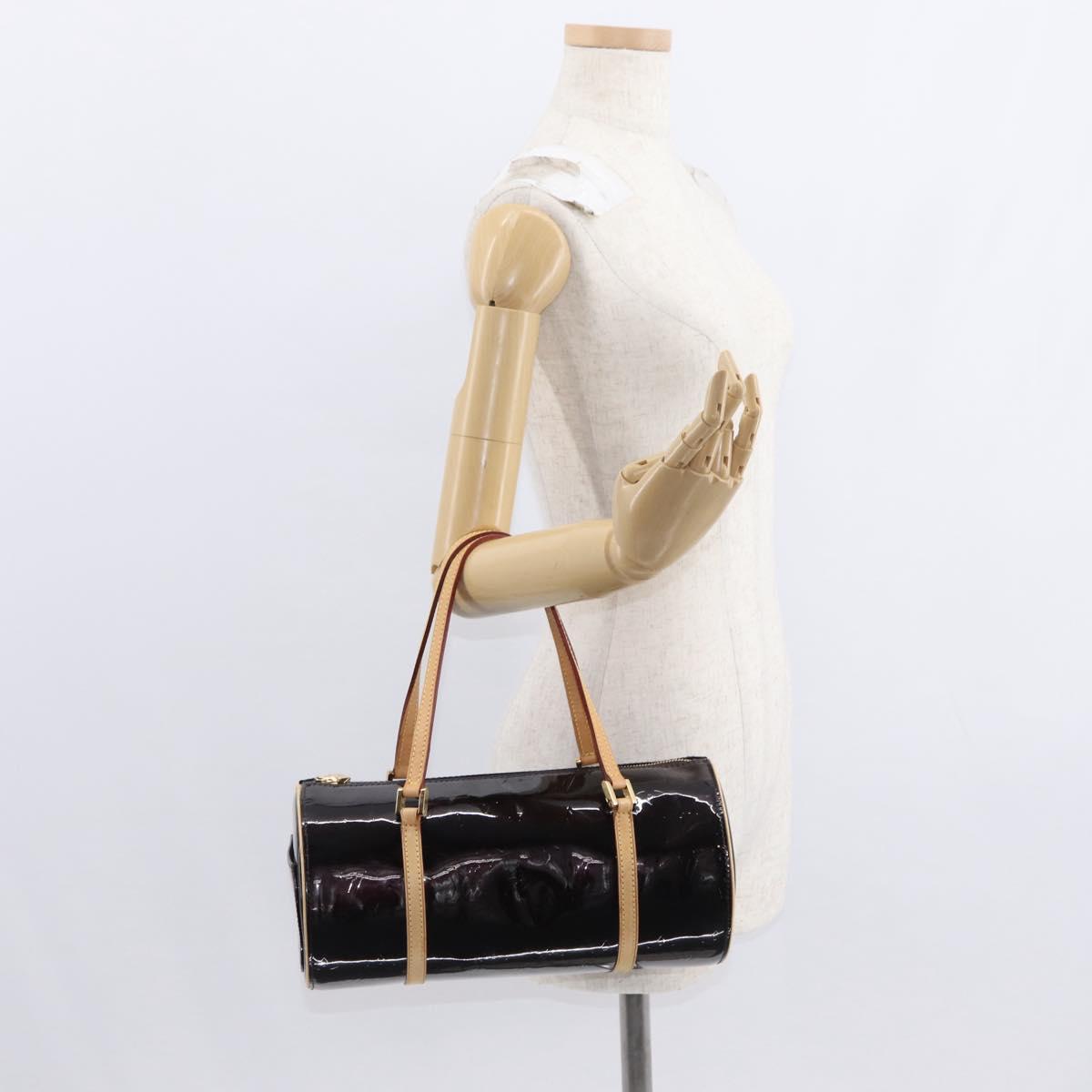 LOUIS VUITTON Monogram Vernis Bedford Hand Bag Amarante M91996 LV Auth 146559V