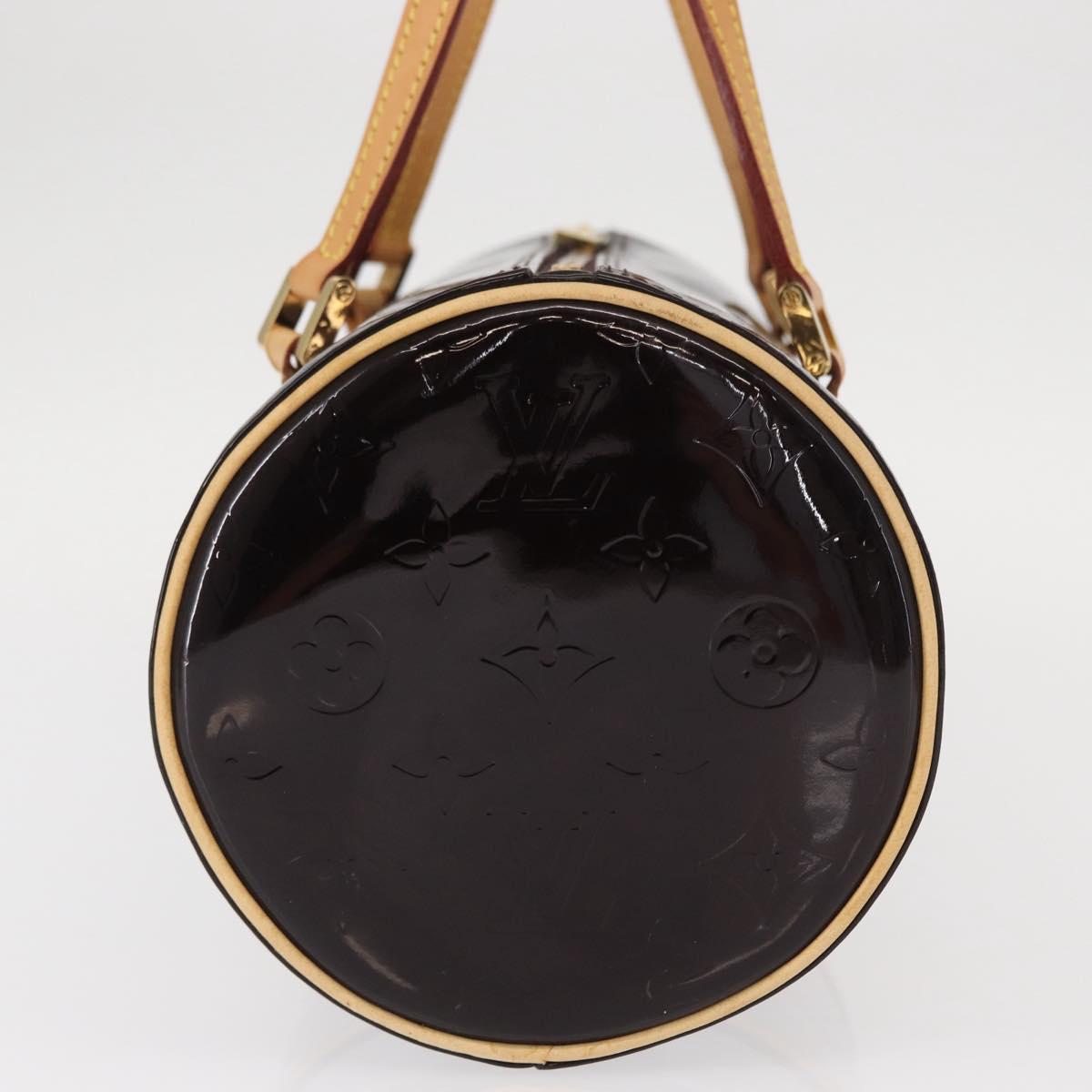 LOUIS VUITTON Monogram Vernis Bedford Hand Bag Amarante M91996 LV Auth 146559V