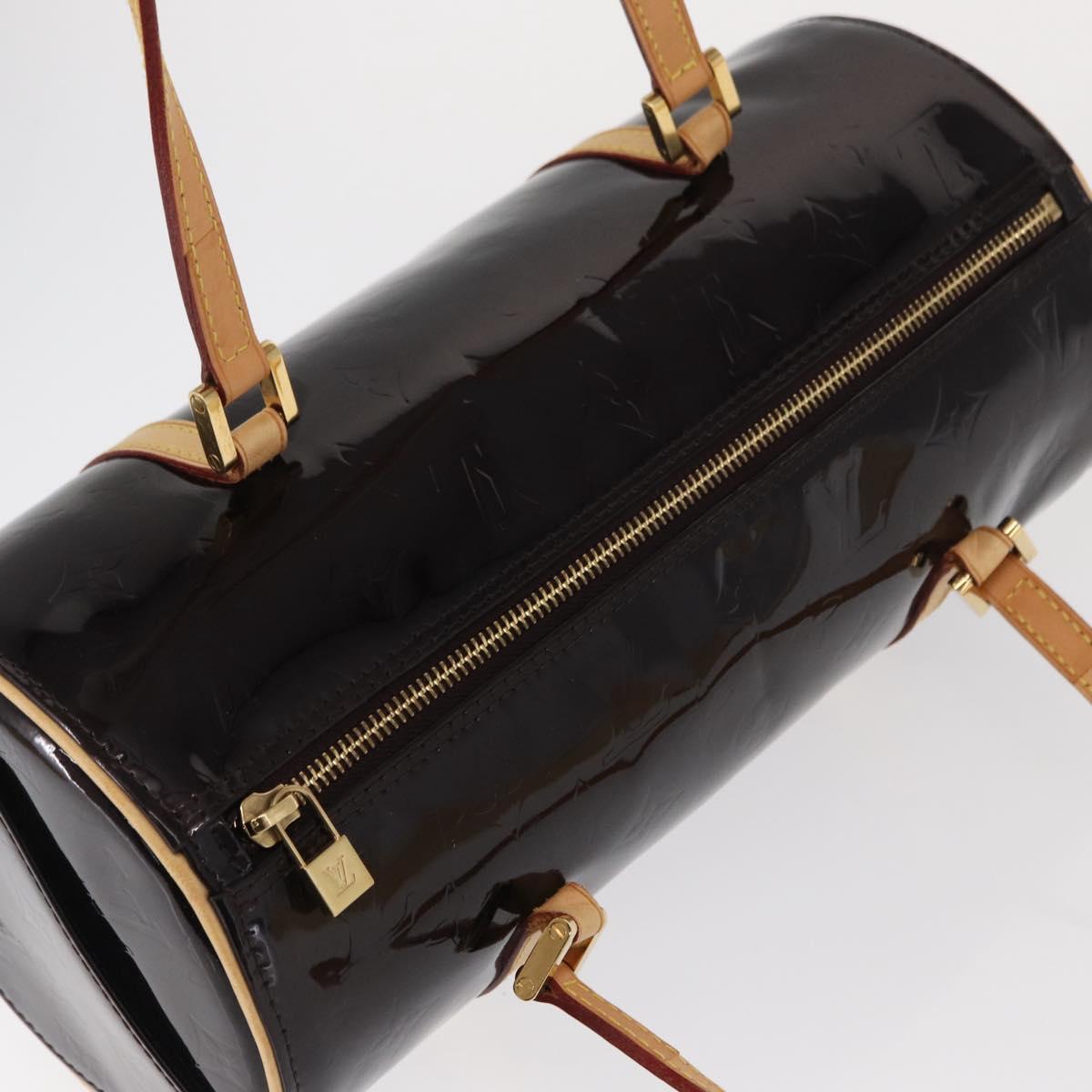 LOUIS VUITTON Monogram Vernis Bedford Hand Bag Amarante M91996 LV Auth 146559V