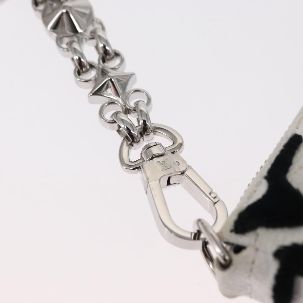 LOUIS VUITTON Monogram Tuftage Pochette Accessoires White M45565 LV Auth 146561M