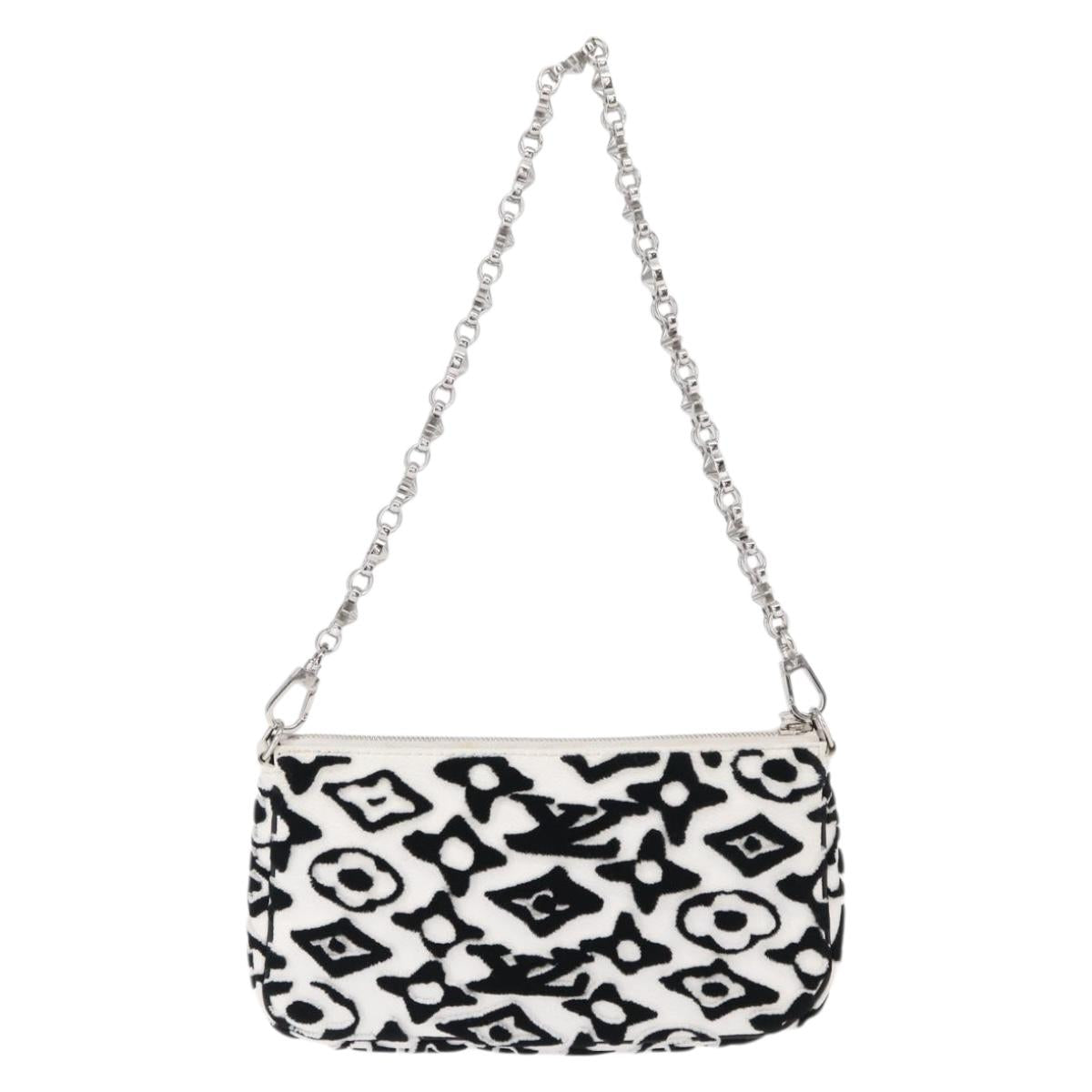 LOUIS VUITTON Monogram Tuftage Pochette Accessoires White M45565 LV Auth 146561M