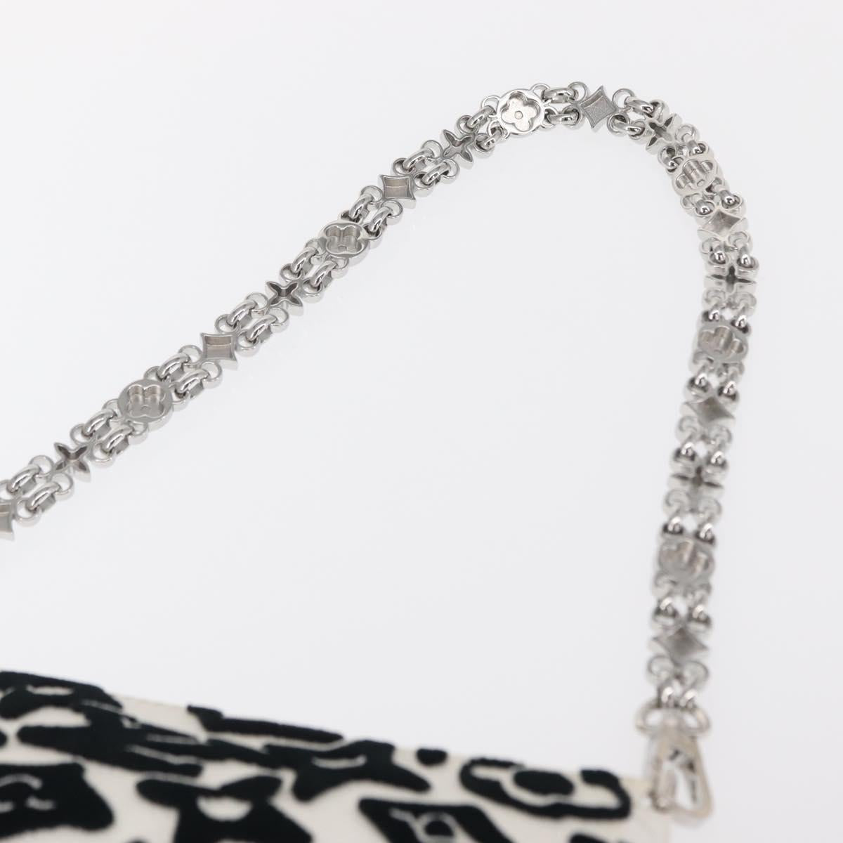 LOUIS VUITTON Monogram Tuftage Pochette Accessoires White M45565 LV Auth 146561M