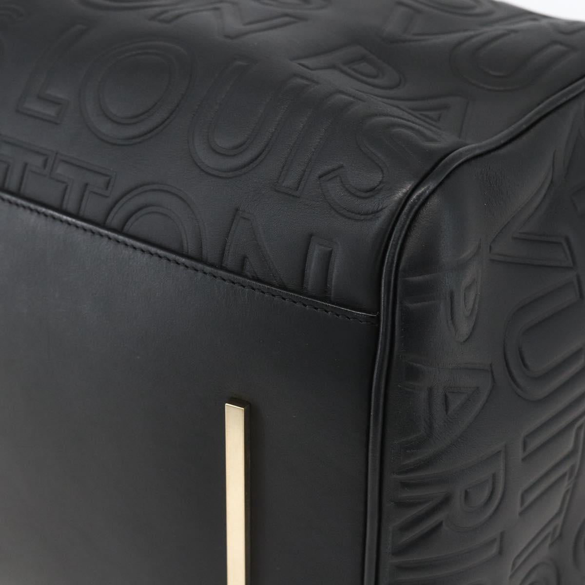 LOUIS VUITTON Paris Speedy Cube Hand Bag Leather Black M95816 LV Auth 146562SM