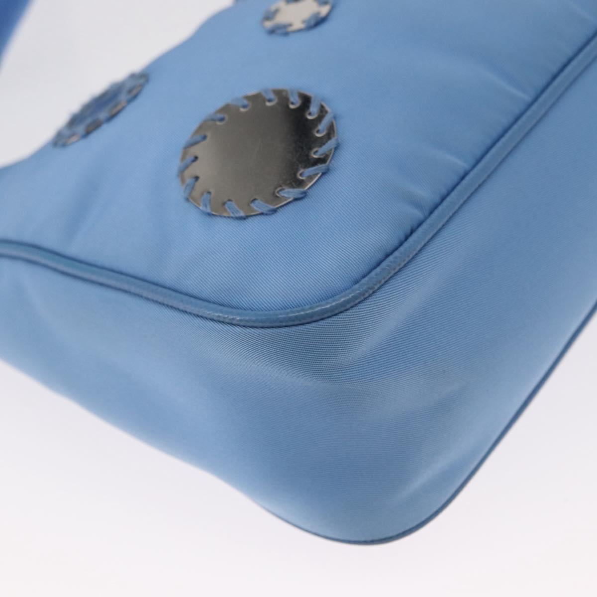 PRADA Re-edition Shoulder Bag Nylon 2way Light Blue 1BH204 Auth 146563SAM