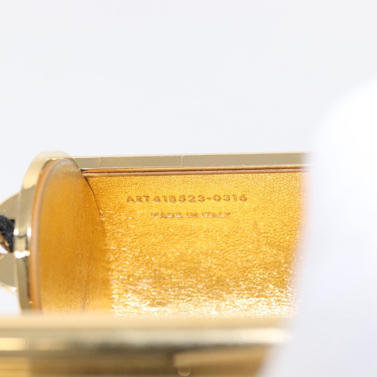 SAINT LAURENT Chain Cassandra Shoulder Bag plastic Gold Auth 146564SAM