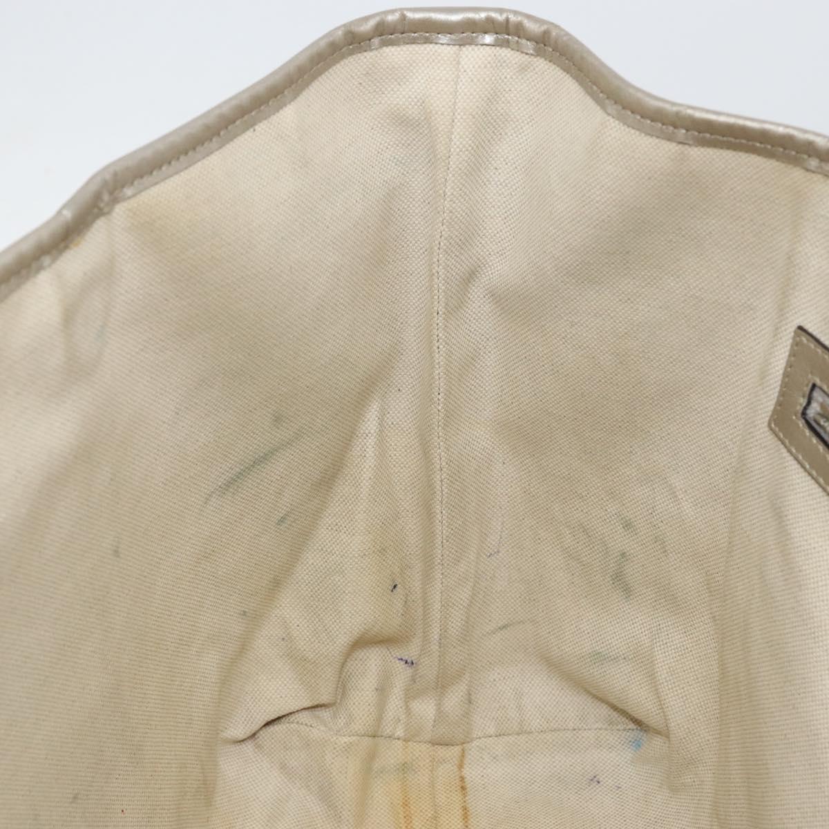 GUCCI GG Implementation Tote Bag Silver 197953 Auth 146574