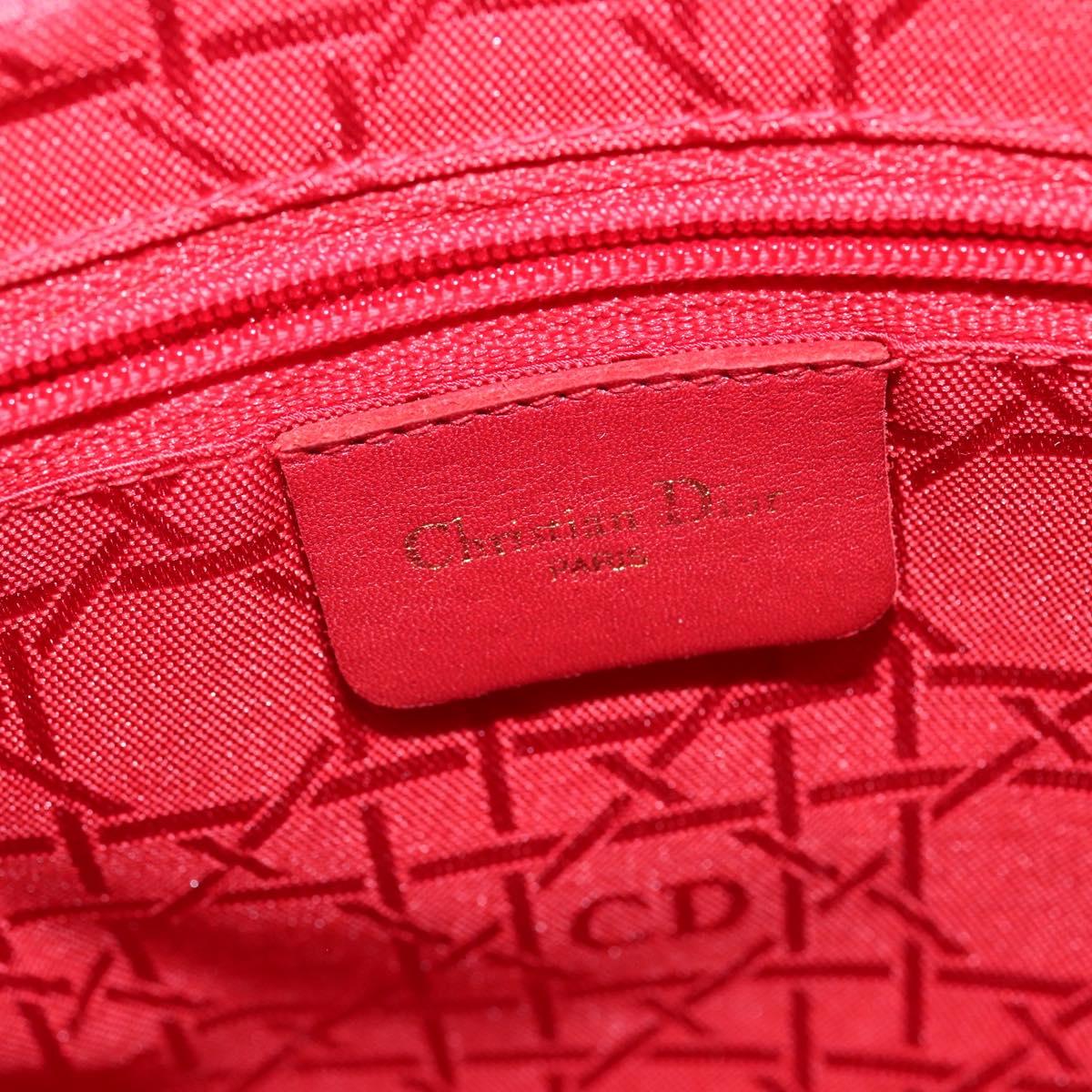 Christian Dior Canage Backpack Nylon Navy Gold Auth 146576