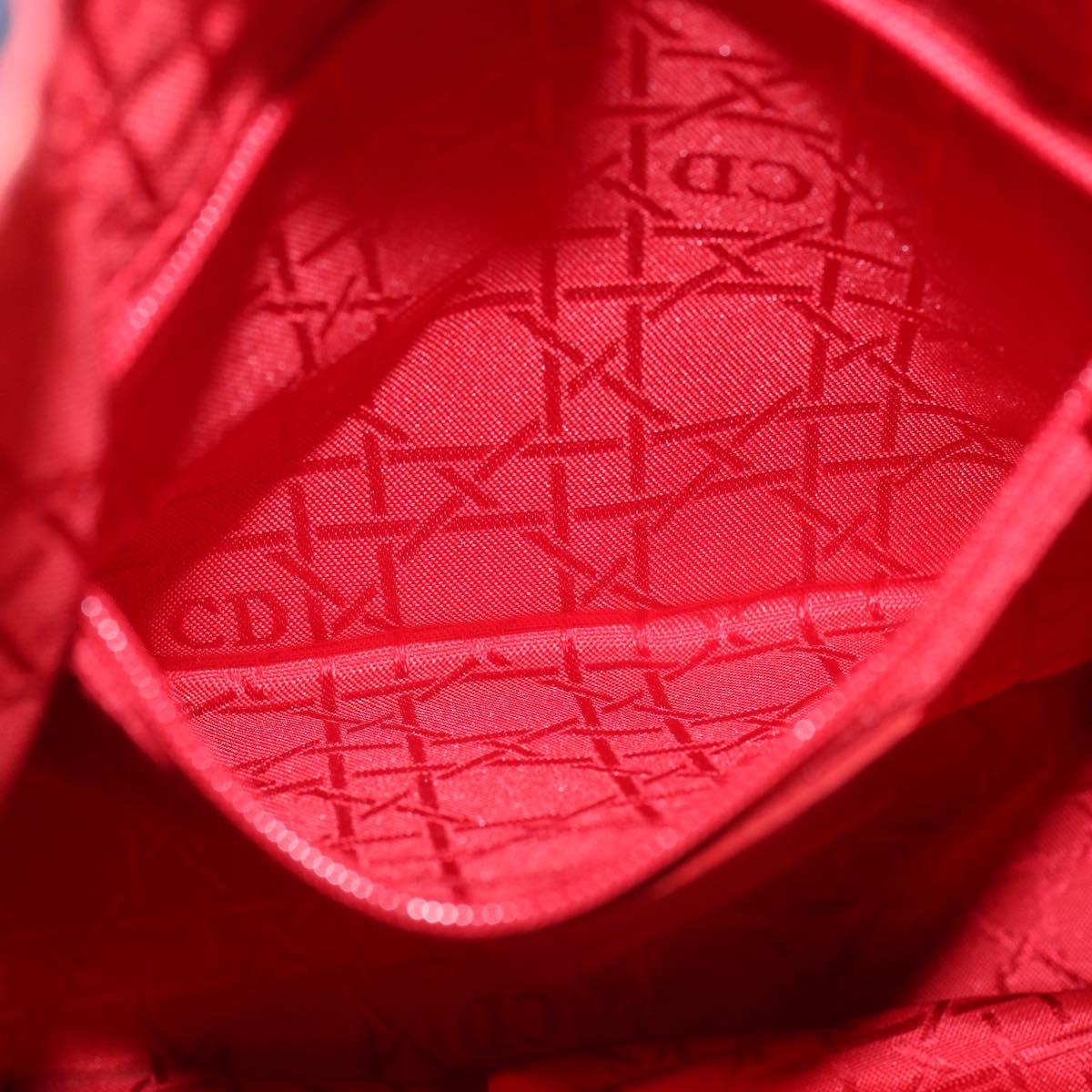 Christian Dior Canage Backpack Nylon Navy Gold Auth 146576