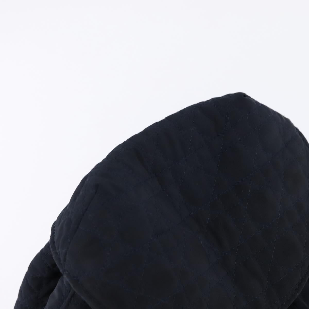 Christian Dior Canage Backpack Nylon Navy Gold Auth 146576