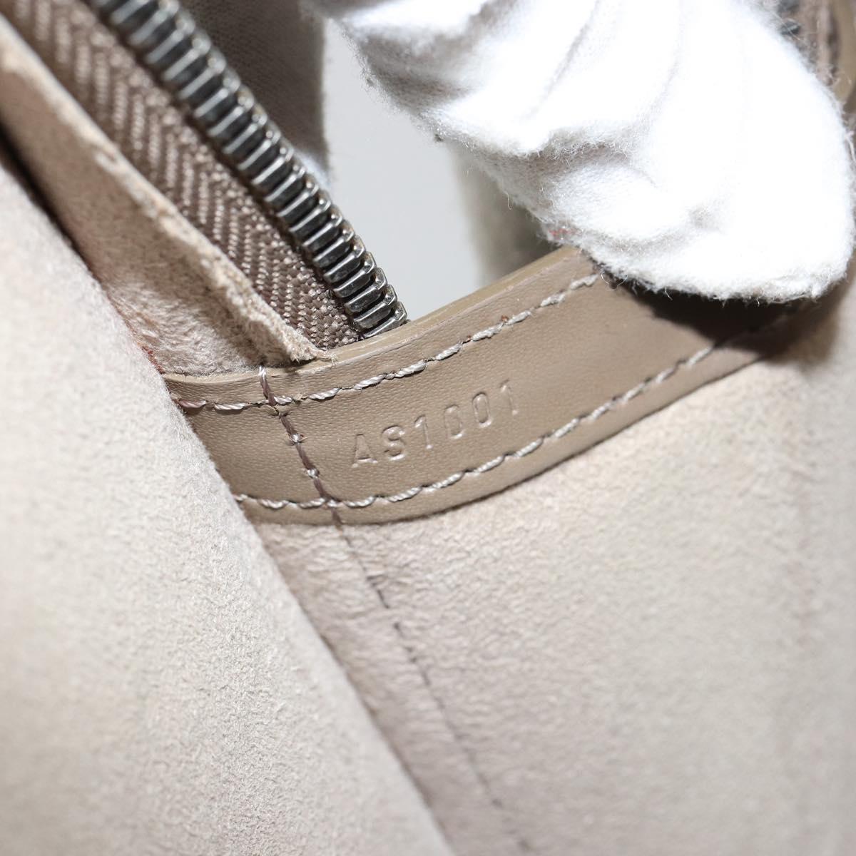 LOUIS VUITTON Epi Lussac Shoulder Bag Gray pepper M5228C LV Auth 146588