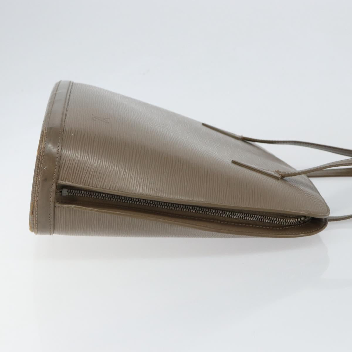 LOUIS VUITTON Epi Lussac Shoulder Bag Gray pepper M5228C LV Auth 146588