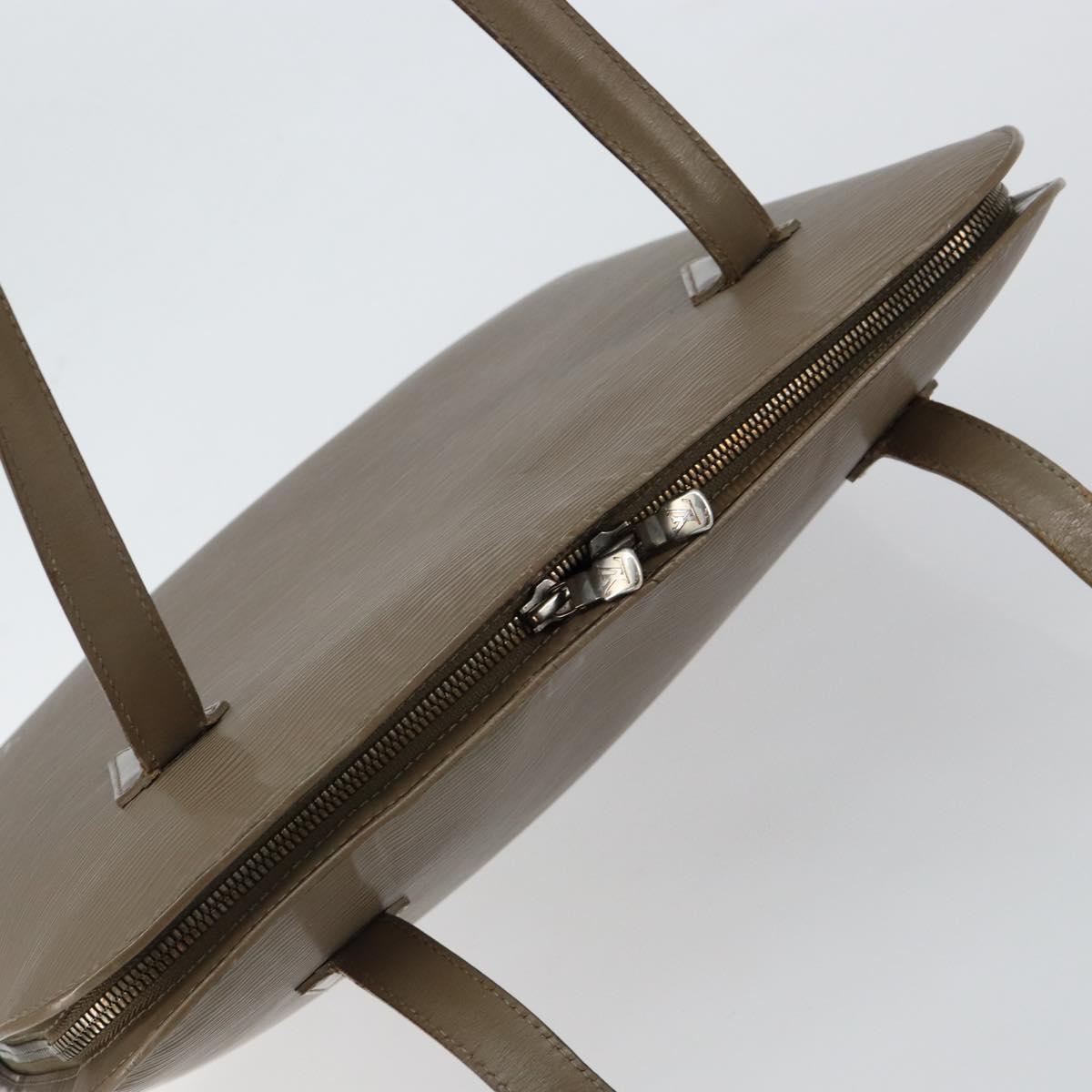 LOUIS VUITTON Epi Lussac Shoulder Bag Gray pepper M5228C LV Auth 146588