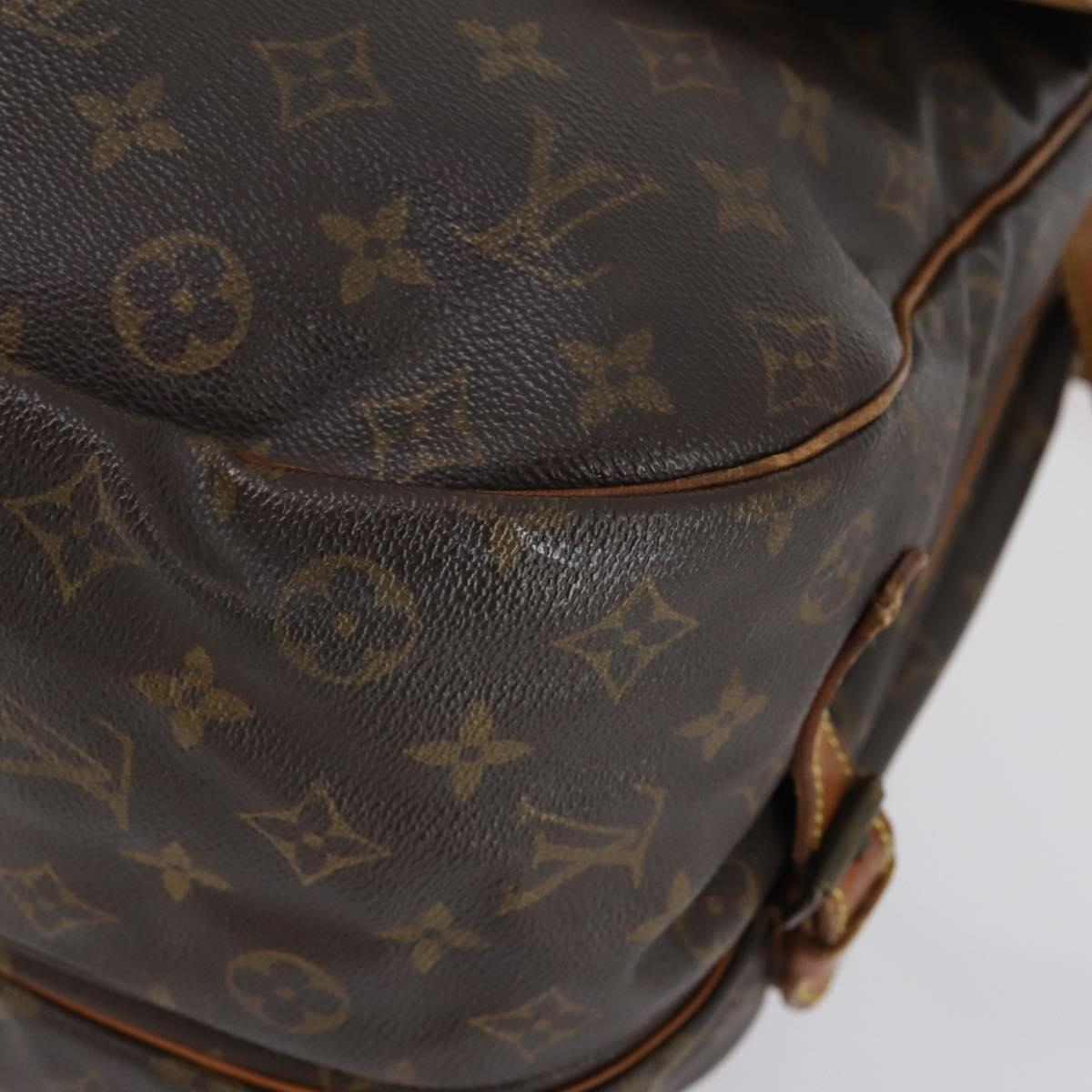 LOUIS VUITTON Monogram Saumur 35 Shoulder Bag M42254 LV Auth 146596