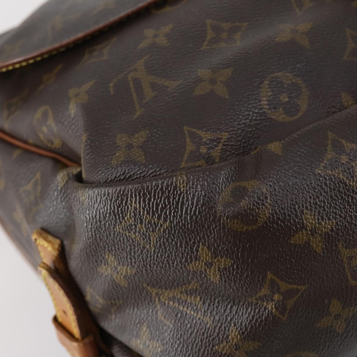 LOUIS VUITTON Monogram Saumur 35 Shoulder Bag M42254 LV Auth 146596