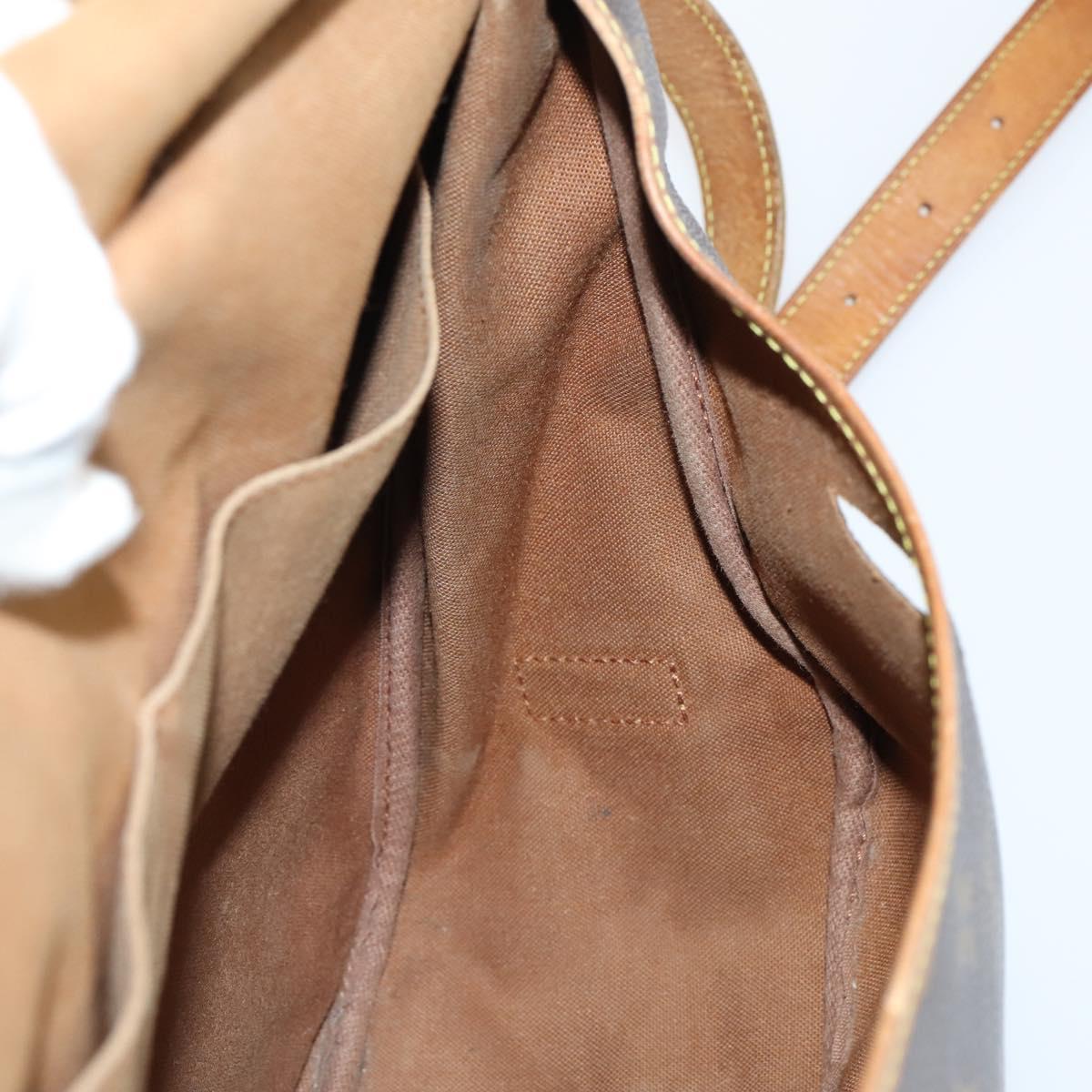 LOUIS VUITTON Monogram Saumur 35 Shoulder Bag M42254 LV Auth 146596