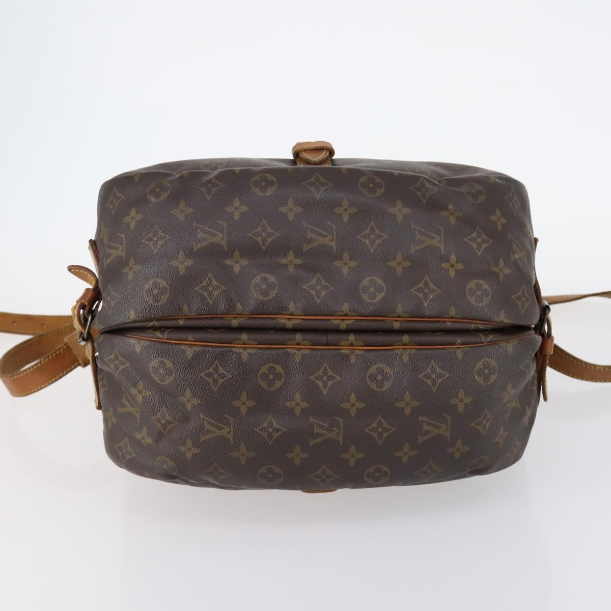 LOUIS VUITTON Monogram Saumur 35 Shoulder Bag M42254 LV Auth 146596