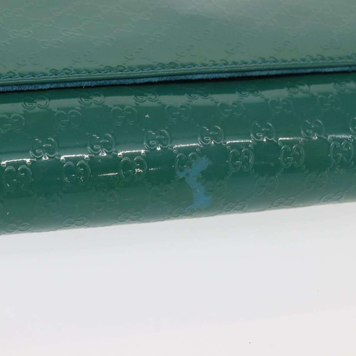 GUCCI Micro GG Canvas Clutch Bag Enamel Blue 339249 Auth 146600