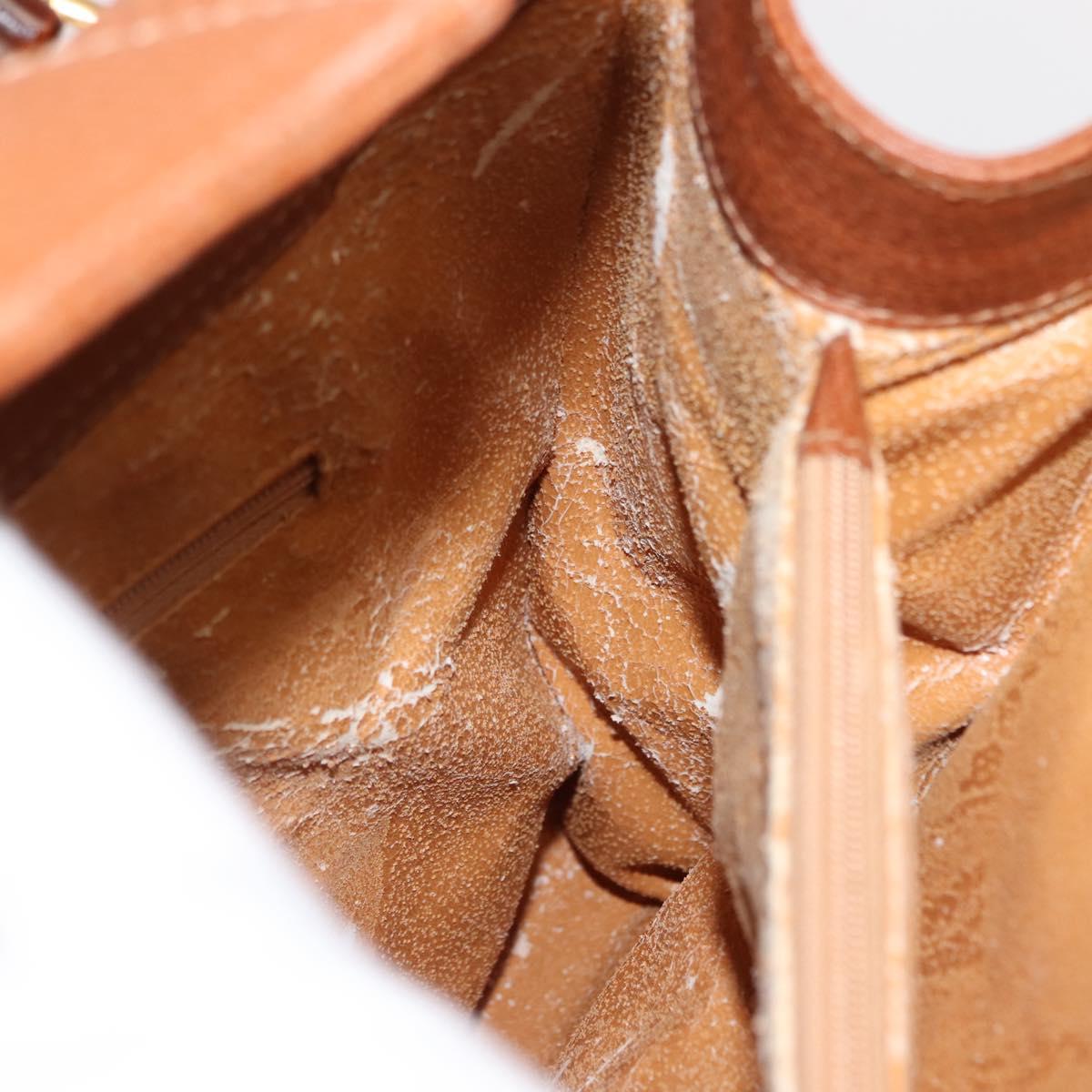 GUCCI Bamboo Hand Bag Leather Brown Gold 002 2853 0260 0 Auth 146606