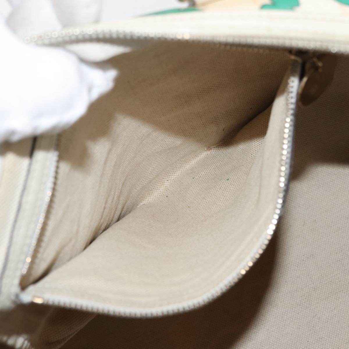 GUCCI GG Supreme Hand Bag PVC White 189895 Auth 146608