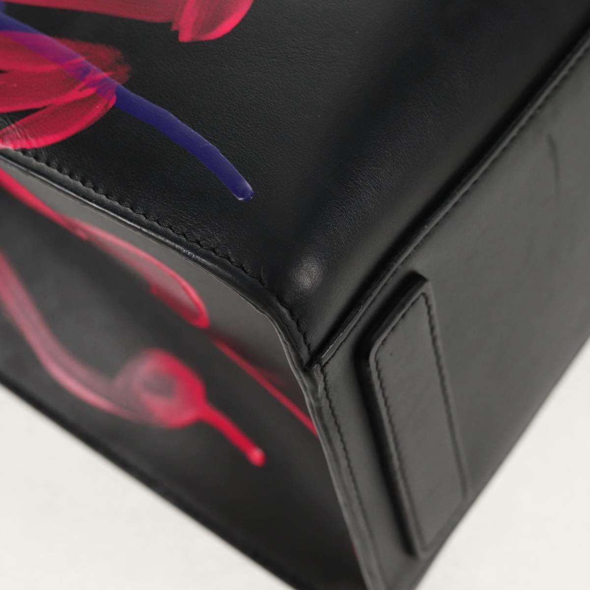 DOLCE&GABBANA Graffiti DAILY Hand Bag Leather Multicolor Auth 146637A