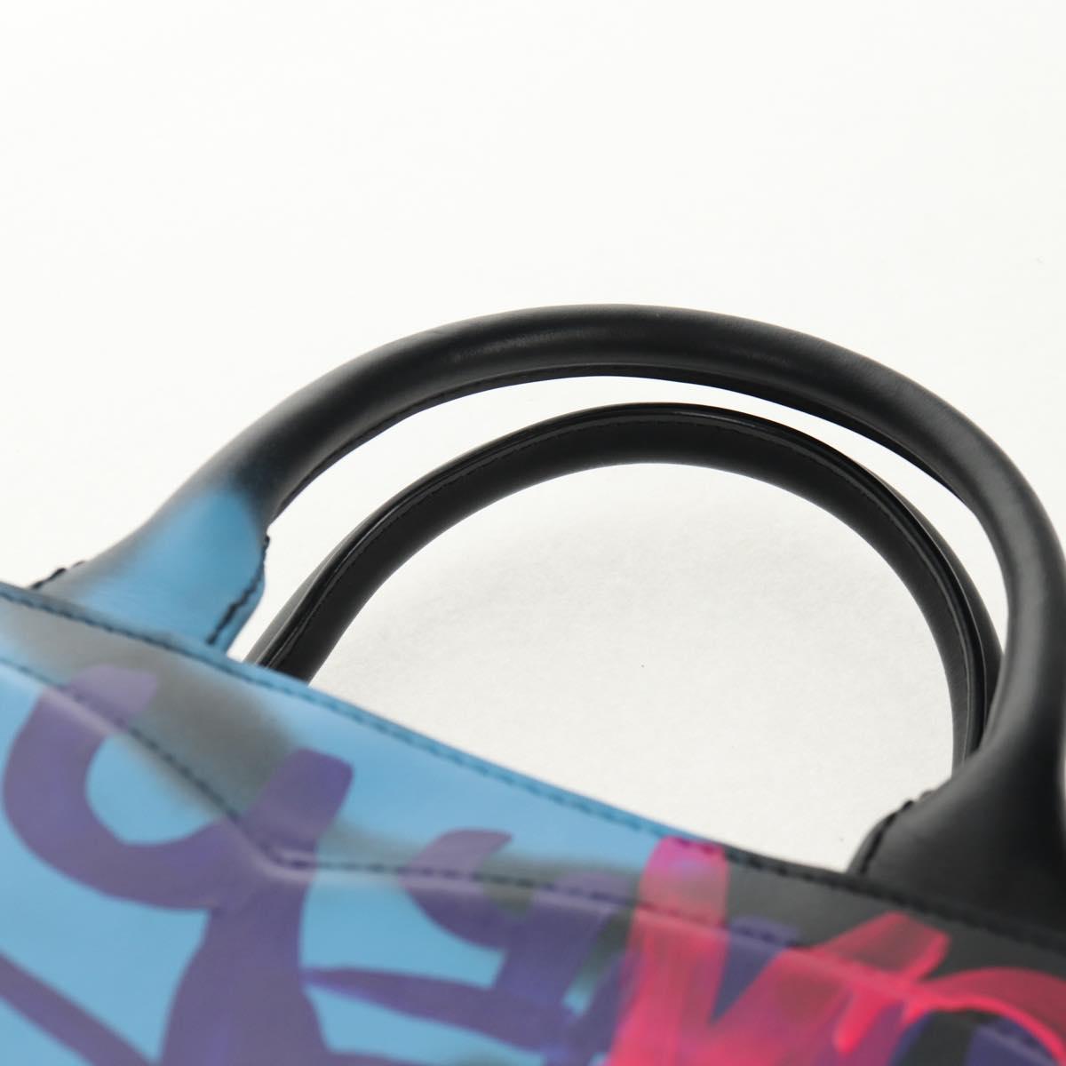 DOLCE&GABBANA Graffiti DAILY Hand Bag Leather Multicolor Auth 146637A