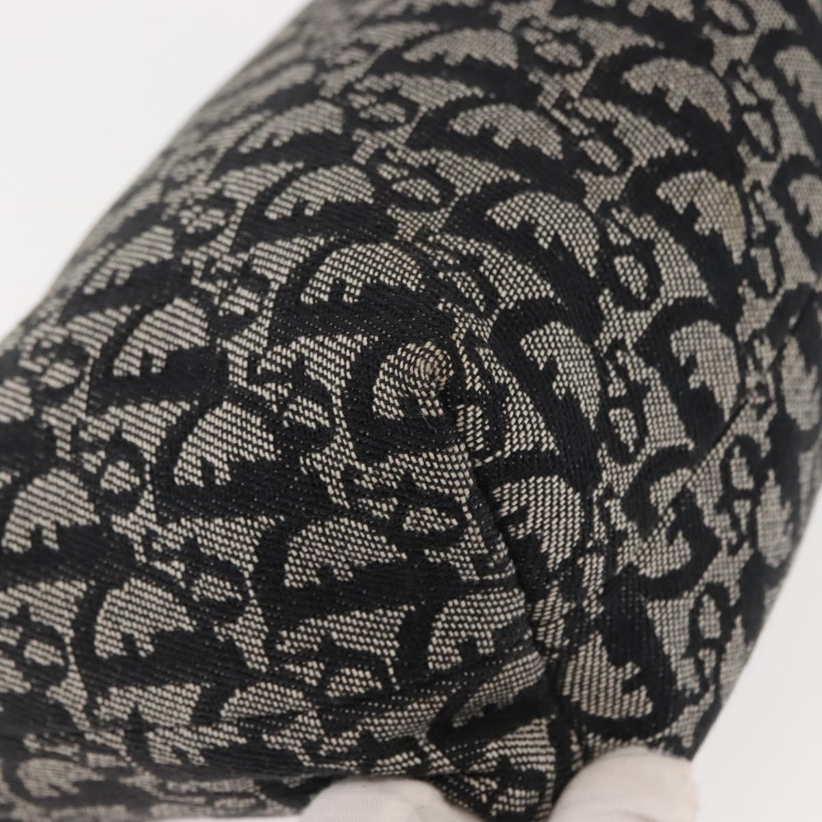 Christian Dior Trotter Canvas Shoulder Bag Black Auth 146645