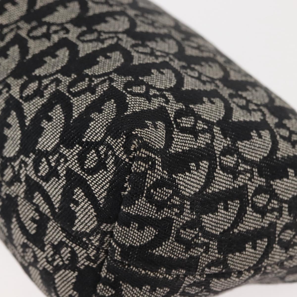 Christian Dior Trotter Canvas Shoulder Bag Black Auth 146645