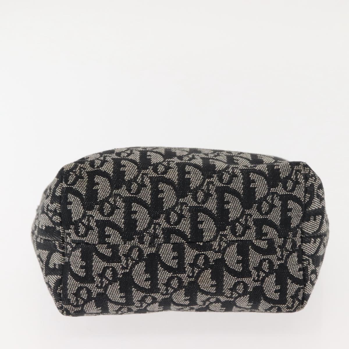 Christian Dior Trotter Canvas Shoulder Bag Black Auth 146645