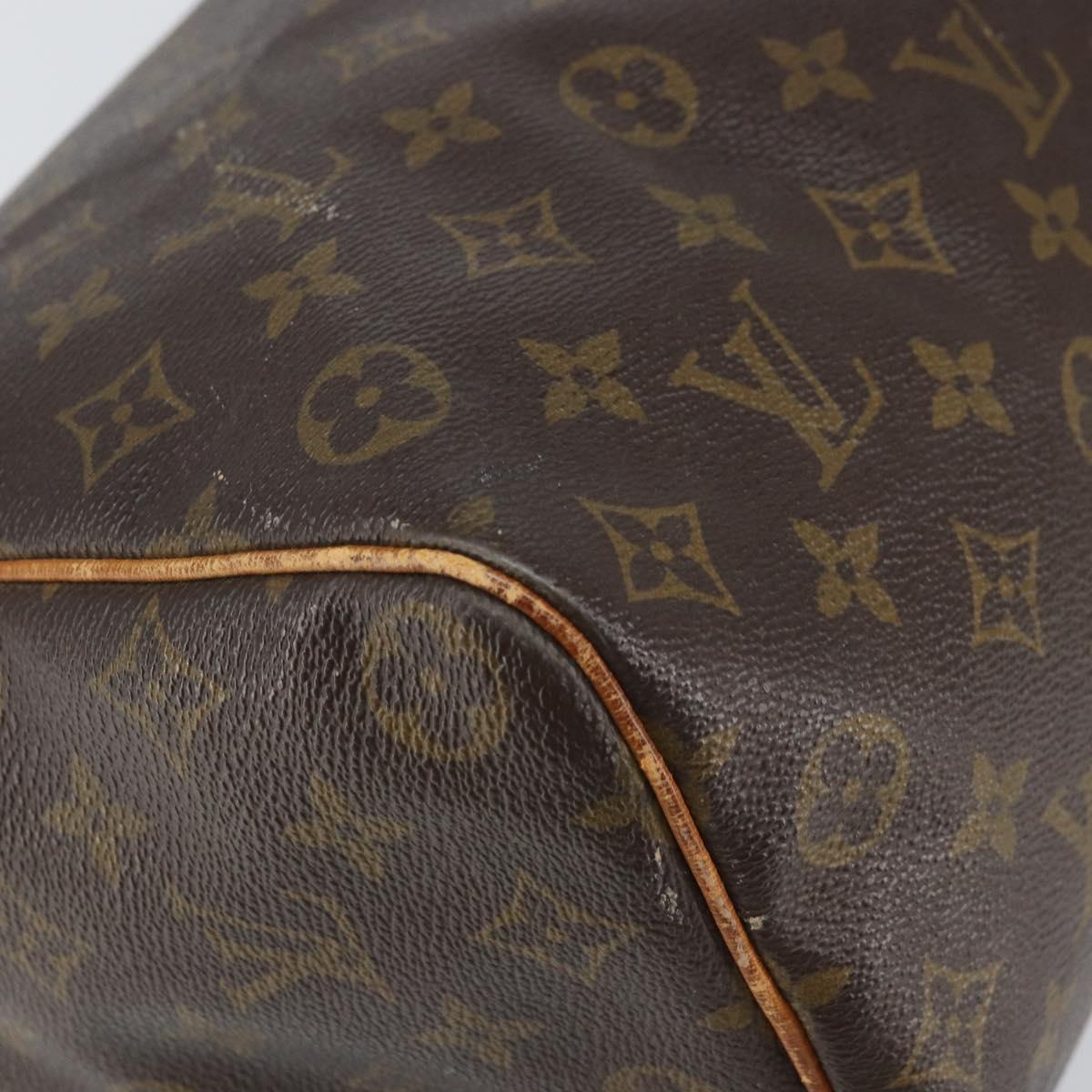 LOUIS VUITTON Monogram Speedy 35 Hand Bag M41524 LV Auth 146647