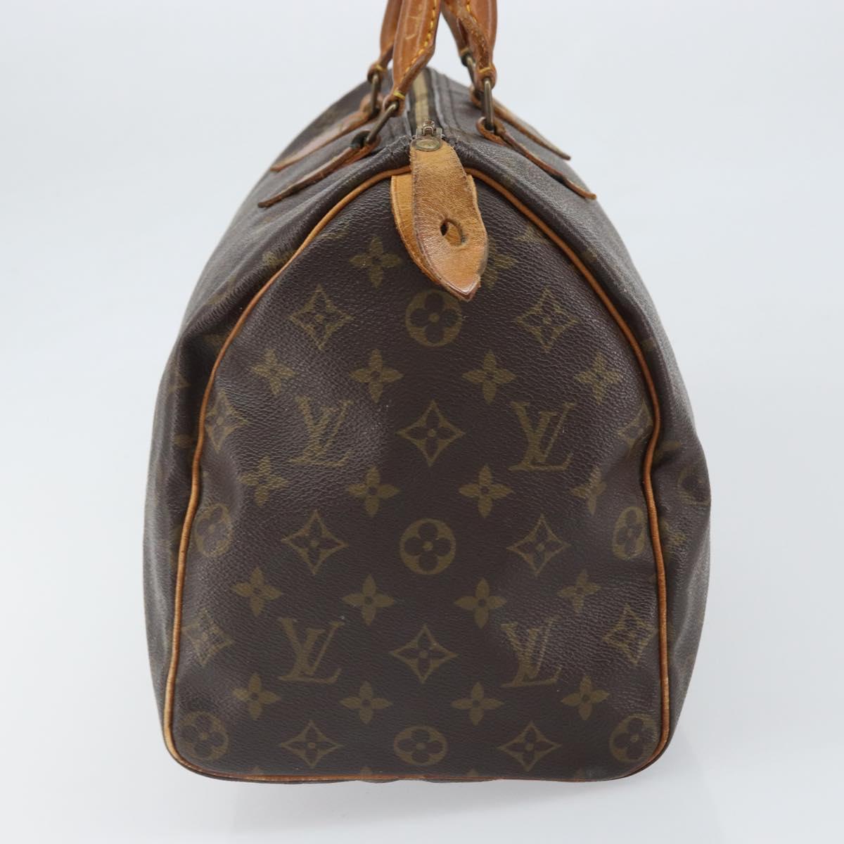 LOUIS VUITTON Monogram Speedy 35 Hand Bag M41524 LV Auth 146647